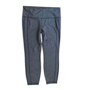 Athleta Herringbone Chaturanga Capri‎ Leggings High Rise Athletic Women's Size L